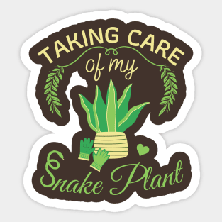 Snake Plant - Mother in Law's tongue for Gardening Enthusiast Sticker